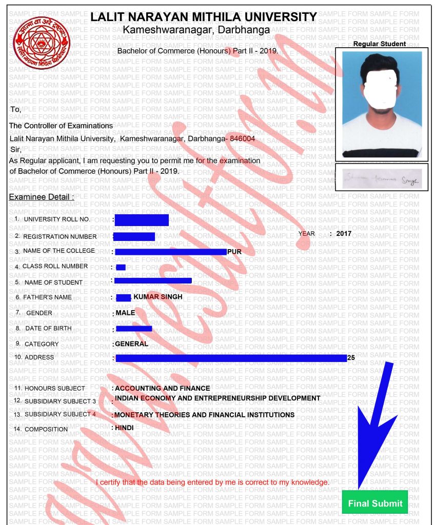 form exam 2 lnmu part 2 BA/BSC/BCom 2019 Apply Part LNMU >> Exam Exam UG