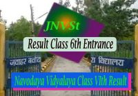 JNVST Result 2018 Class VI Selection-List