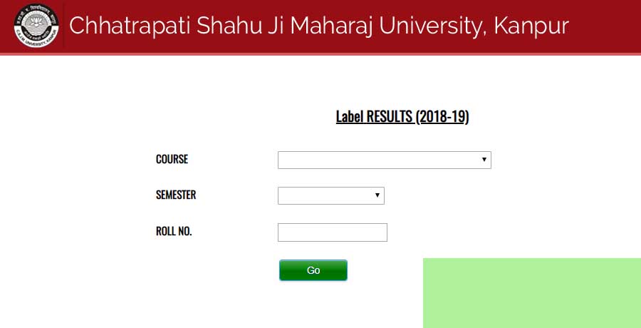 CSJMU Kanpur University ODD Semester Result 2018 19 Here