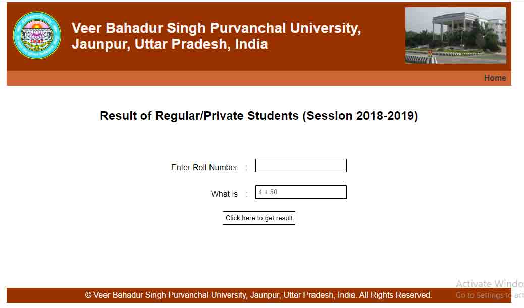 VBSPU Result 2019 Graduation Result 2019 resultfor.in