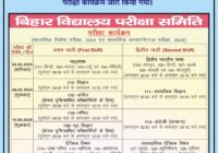 Bihar Board 10th Compartment Exam Date 2024