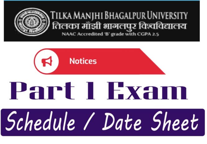 Tmbu Part 1 Exam 2023 Schedule परीक्षा Date Sheet 2023 27