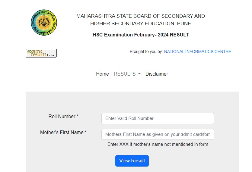 Maharashtra Board 12th Result 2024 Download Link